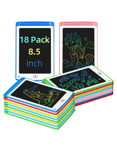 Tableta de Escritura LCD TQU 8.5" Colorida 18 Paquete Tableta de Escritura LCD TQU 8.5" Colorida 18 Paquete