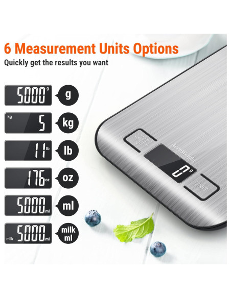 Balanza Digital de Cocina AccuWeight IC211-IR 5kg con Tare Balanza Digital de Cocina AccuWeight IC211-IR 5kg con Tare
