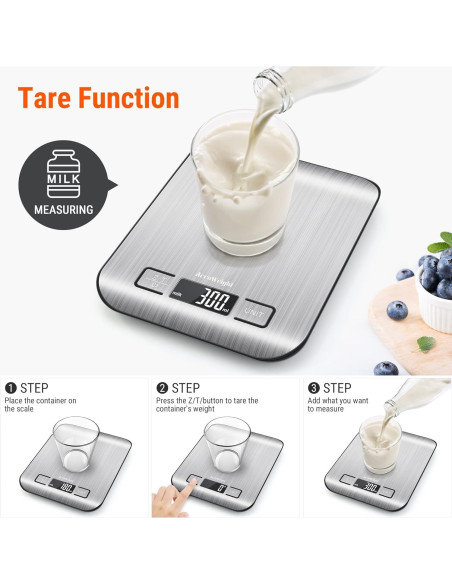 Balanza Digital de Cocina AccuWeight IC211-IR 5kg con Tare Balanza Digital de Cocina AccuWeight IC211-IR 5kg con Tare