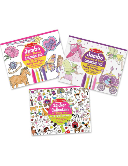 Set de Libros para Colorear y Stickers Melissa & Doug Set de Libros para Colorear y Stickers Melissa & Doug