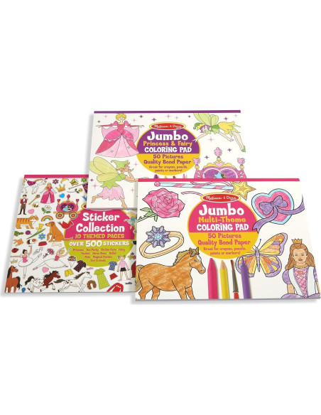 Set de Libros para Colorear y Stickers Melissa & Doug Set de Libros para Colorear y Stickers Melissa & Doug