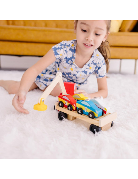 Juego de Carga de Autos Magnéticos Melissa & Doug 4 Autos Juego de Carga de Autos Magnéticos Melissa & Doug 4 Autos