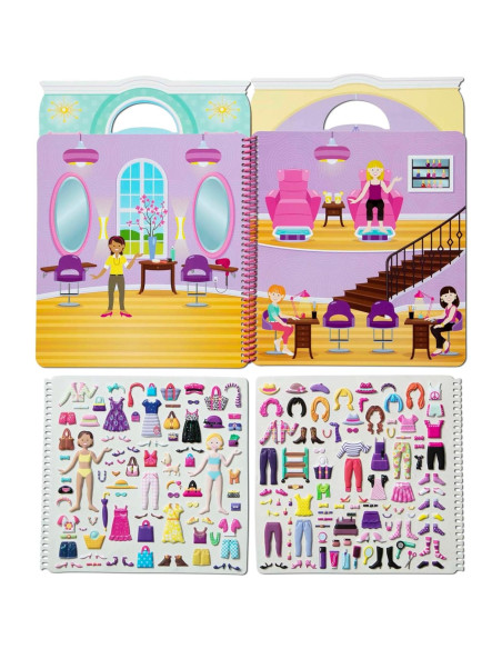 Libro de Stickers Puffy Melissa & Doug - Glamour 196 Stickers Libro de Stickers Puffy Melissa & Doug - Glamour 196 Stickers