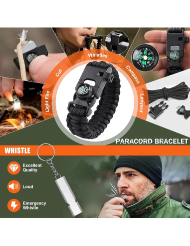 Kit de Supervivencia Alritz 12 en 1 para Camping y Emergencias