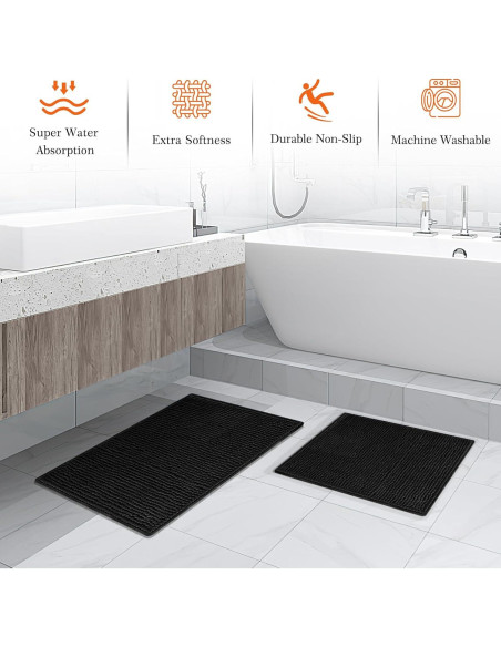 Juego de Accesorios de Baño Completo ALPIRIRAL Negro 22 Piezas Juego de Accesorios de Baño Completo ALPIRIRAL Negro 22 Piezas