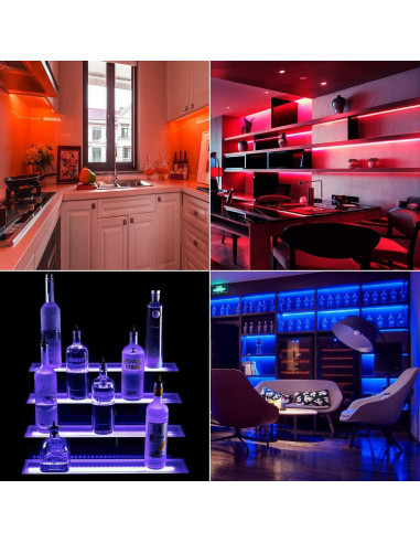 Luces de tira LED RGB 10m Lighting EVER con control remoto