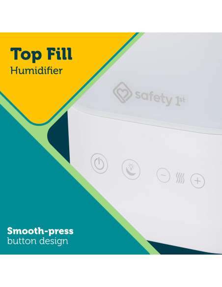 Humidificador Ultrasónico Safety 1st Comforting Top-Fill Blanco Humidificador Ultrasónico Safety 1st Comforting Top-Fill Blanco