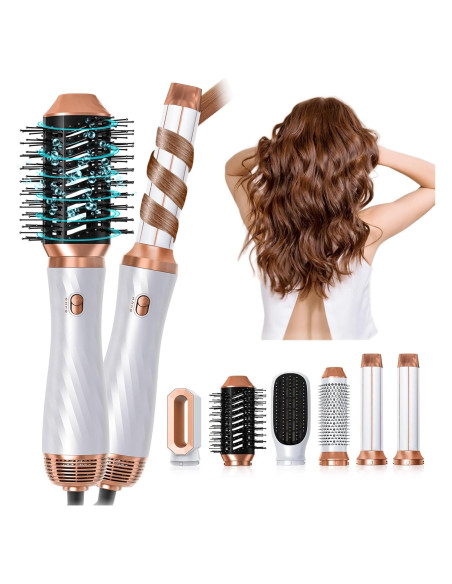 Cepillo Secador de Cabello 6 en 1 Trylater con Iones Negativos Cepillo Secador de Cabello 6 en 1 Trylater con Iones Negativos