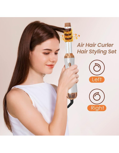 Cepillo Secador de Cabello 6 en 1 Trylater con Iones Negativos