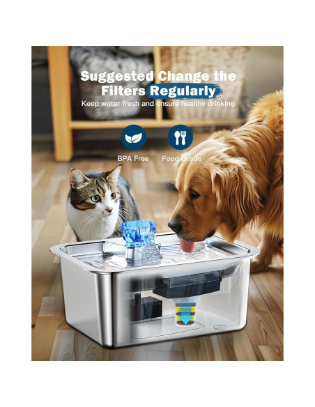 Filtros de Reemplazo PETNF para Fuente de Agua para Perros 4 Pzas Filtros de Reemplazo PETNF para Fuente de Agua para Perros 4 Pzas