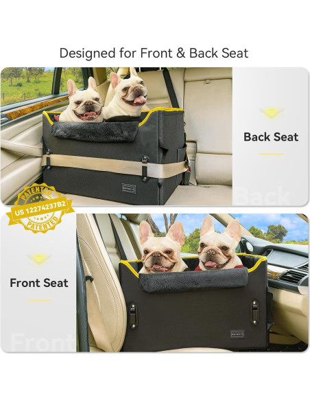 Asiento Elevador para Perros PETSFIT Negro, hasta 20.41kg Asiento Elevador para Perros PETSFIT Negro, hasta 20.41kg
