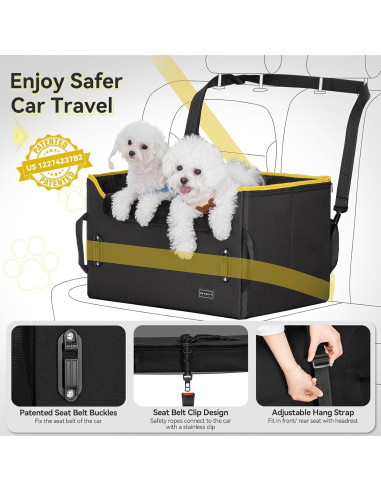 Asiento Elevador para Perros PETSFIT Negro, hasta 20.41kg