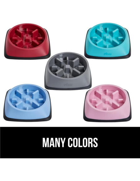 Tazón Interactivo para Perros y Gatos Gorilla Grip 2 Tazas Naranja Tazón Interactivo para Perros y Gatos Gorilla Grip 2 Tazas Naranja