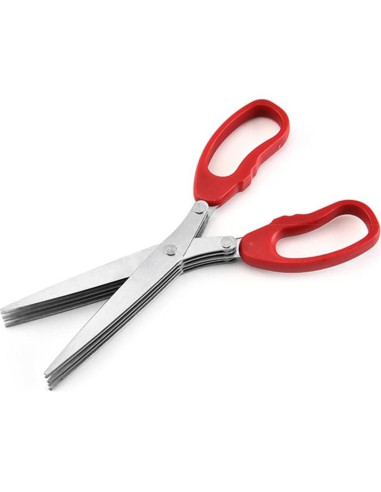 Tijeras Desgarradoras MagiDeal 19 cm Acero Inoxidable Rojo