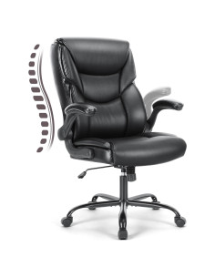 Silla de Oficina DUMOS Ergonómica Ajustable con Reposabrazos Plegables