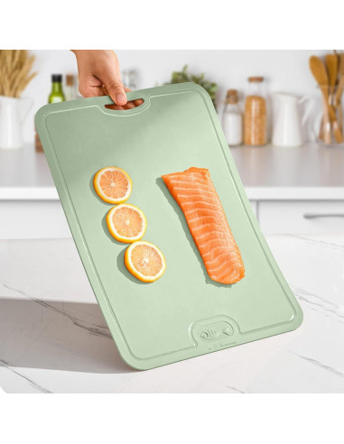 Tabla de Cortar Flexible Gintan con Cuchillo y Canal de Jugo