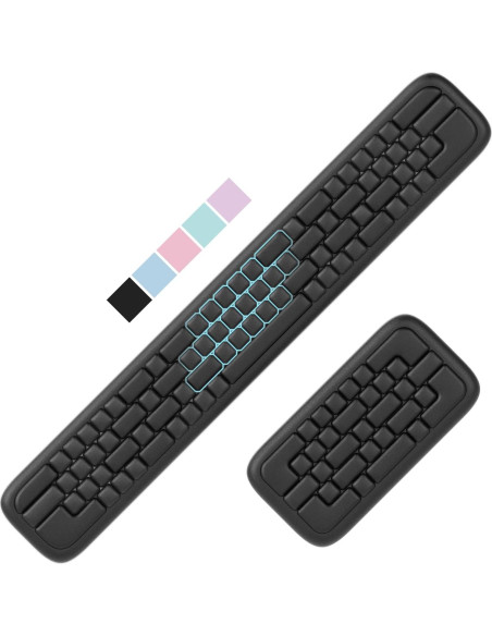 Reposamuñecas ergonómico MEKASS de espuma viscoelástica 45cm Reposamuñecas ergonómico MEKASS de espuma viscoelástica 45cm