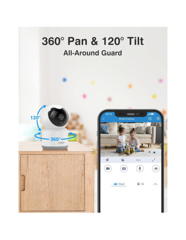 Cámara ANNKE 2K Interior WiFi 360 con Audio Bidireccional