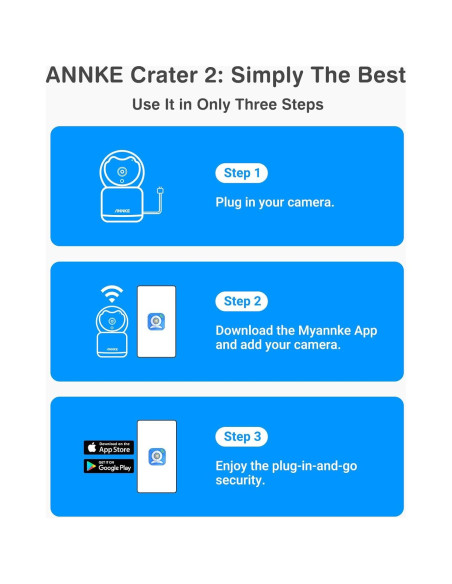 Cámara ANNKE 2K Interior WiFi 360 con Audio Bidireccional Cámara ANNKE 2K Interior WiFi 360 con Audio Bidireccional