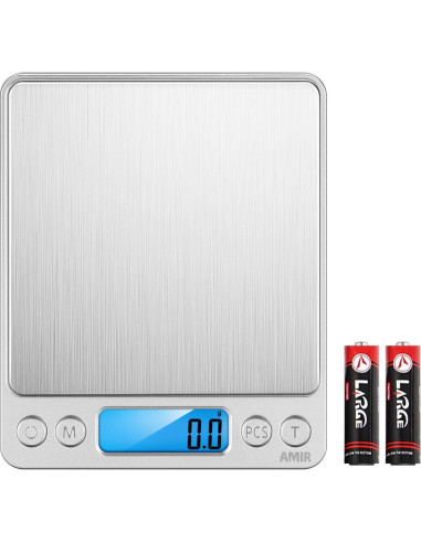 Báscula de Cocina Digital AMIR 3000g Acero Inoxidable