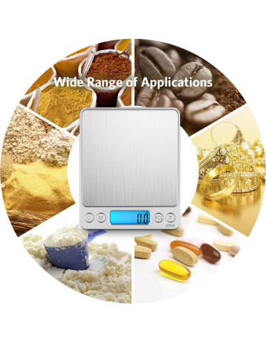 Báscula de Cocina Digital AMIR 3000g Acero Inoxidable
