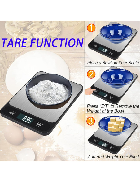 Balanza de Cocina Digital VITSOL 15kg Acero Inoxidable USB Balanza de Cocina Digital VITSOL 15kg Acero Inoxidable USB