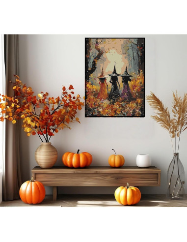 Kit Pintar por Números Halloween CSZPPQAF 30.48x40.64 cm