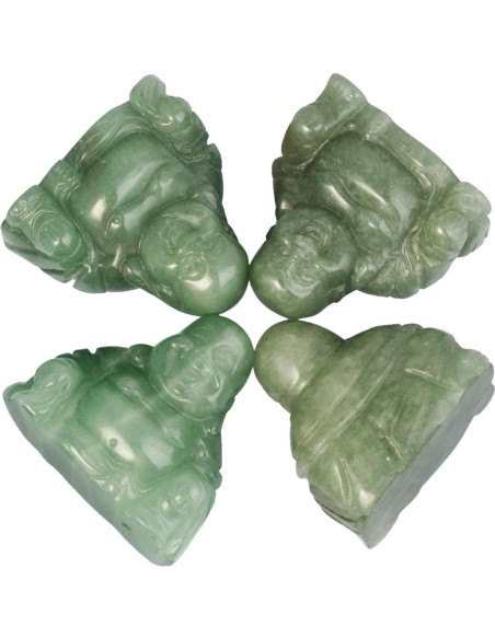 Estatua de Buda Feliz Mookaitedecor 9 cm Verde Cristal Estatua de Buda Feliz Mookaitedecor 9 cm Verde Cristal