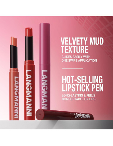 Set de 12 Labiales Mate Jolilab - Colores Nude y Oscuros