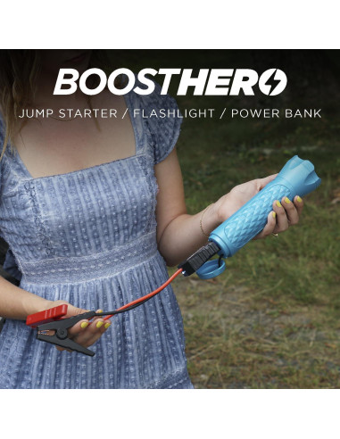 Arrancador Portátil BoostHero 6000mAh Linterna LED Azul