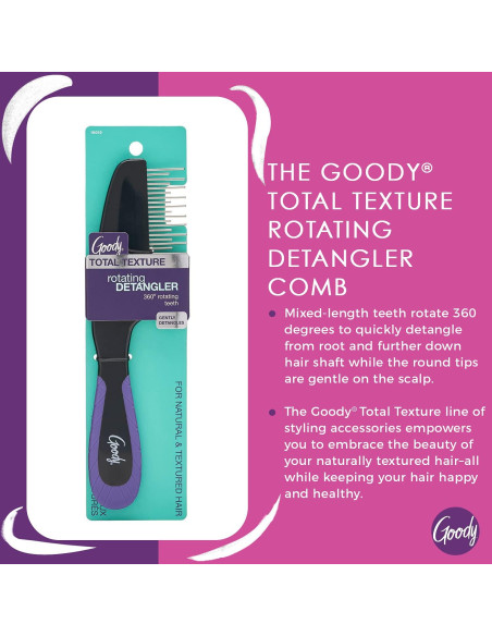 Cepillo Desenredante Rotatorio Goody Total Texture 22.86cm Cepillo Desenredante Rotatorio Goody Total Texture 22.86cm