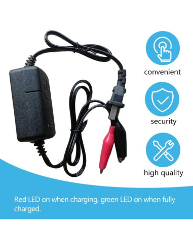 Cargador de Batería 12V 1300mA Glitteringstar con LED