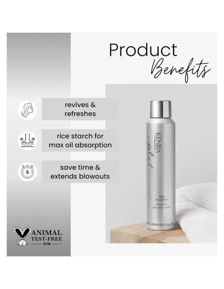 Champú Seco Kenra Platinum 141g | Spray Absorbente de Aceite Champú Seco Kenra Platinum 141g | Spray Absorbente de Aceite