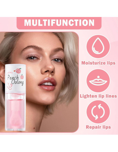 Juego de 2 Bálsamos Labiales GHFCZOO - Durazno y Leche de Miel