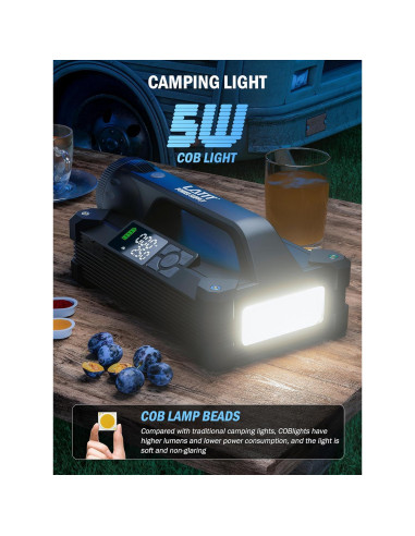 Arrancador de coche LATIT Qi-04S 6000A con compresor 150PSI