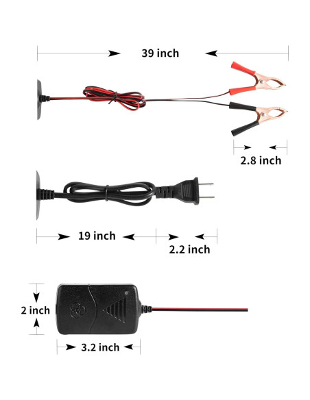 Cargador de Batería 12V KHUI-UAH 2Pc con Protección Inteligente Cargador de Batería 12V KHUI-UAH 2Pc con Protección Inteligente