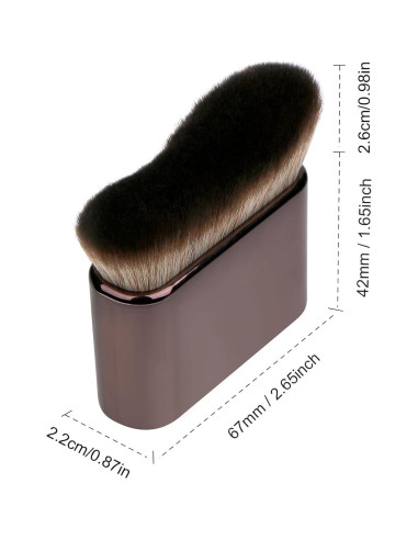 Brocha de Autobronceador UNIMEIX con Cerdas Densas - Gris