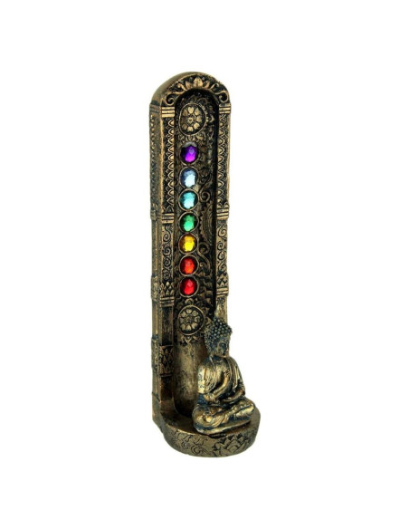Quemador de Incienso de Buda de Chakra Fantasy Gifts 24 cm Quemador de Incienso de Buda de Chakra Fantasy Gifts 24 cm