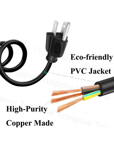 Cable de Alimentación 2.5m para Olla de Presión Instant Pot