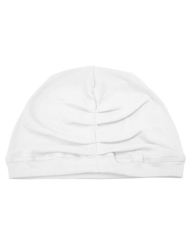 Turbante de Toalla Elástica Betty Dain Blanco para Alopecia