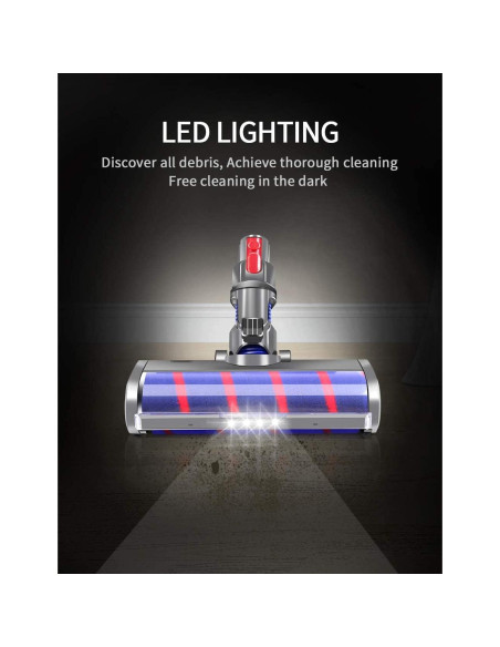 Cabezal de Suelo E.LUO Cepillo Suave Compatible Dyson V7 V8 V10 V11 V15 Cabezal de Suelo E.LUO Cepillo Suave Compatible Dyson V7 V8 V10 V11 V15