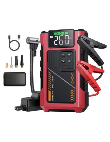 Arrancador de Salto Pabulum SU3 3000A con Compresor 150PSI