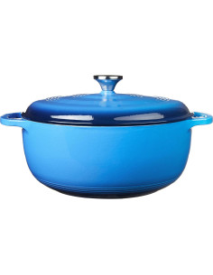 Horno Holandés Lodge Enameled 7.5L Hierro Fundido Azul 2