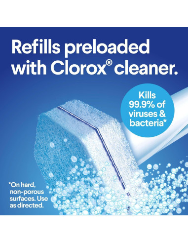 Paquete de Toallitas Desinfectantes Clorox 75 Unidades + Kit ToiletWand