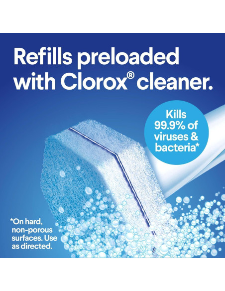 Paquete de Toallitas Desinfectantes Clorox 75 Unidades + Kit ToiletWand Paquete de Toallitas Desinfectantes Clorox 75 Unidades + Kit ToiletWand
