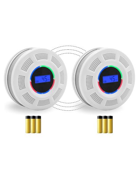 Detector de Humo y Monóxido GiiHoo JKD-541COM-R Inalámbrico Detector de Humo y Monóxido GiiHoo JKD-541COM-R Inalámbrico