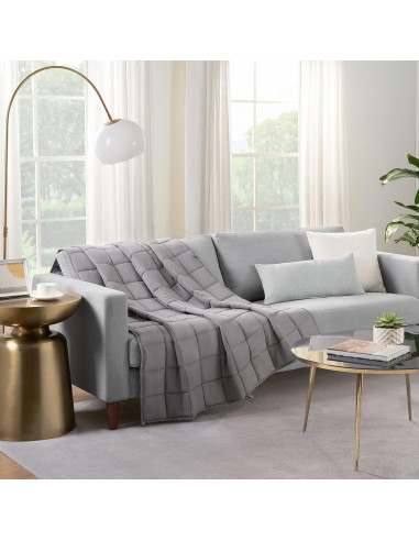 Manta Pesada Serta Zen Rest 4.54 kg 122x183 cm Gris