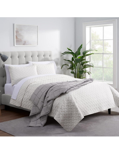 Manta Pesada Serta Zen Rest 4.54 kg 122x183 cm Gris