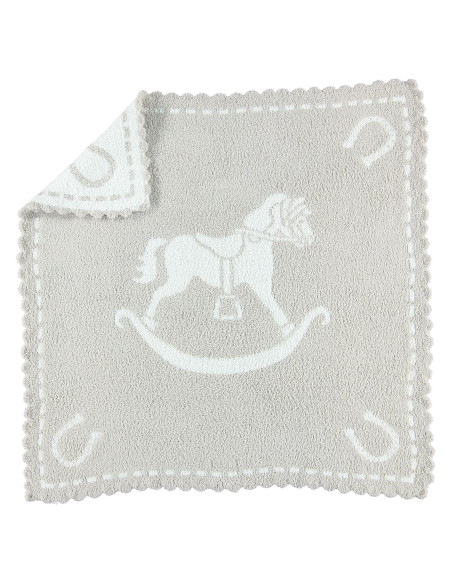 Manta de Recepción Barefoot Dreams CozyChic 76x81 cm Piedra Manta de Recepción Barefoot Dreams CozyChic 76x81 cm Piedra