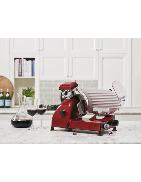 Cortadora de Alimentos Eléctrica BESWOOD 250RX 240W Rojo Cortadora de Alimentos Eléctrica BESWOOD 250RX 240W Rojo